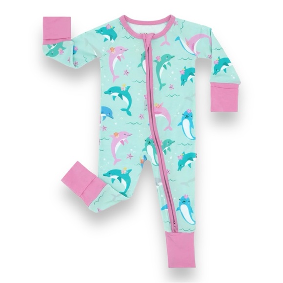 Little Sleepies Other - Sold Out Little Sleepies Dolphin Dance Zippy 6-12 Months NWT